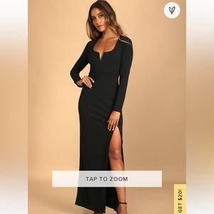 True Love Last Black Backless Dress